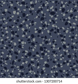 Abstract Terrazzo flooring seamless vector pattern. Imitation texture of concrete mosaic tiles.	