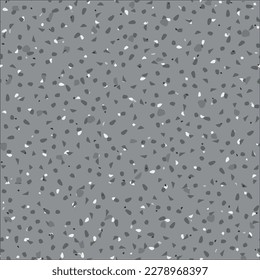 Resumen del patrón Terrazzo. Textura de granito de roca vectorial. Fondo del piso de mosaico gris. Material moderno de vidrio Terrazzo. Diseño Orgánico Sin Marble. Piedra Terrazzo Irregular Art. Impresión veneciana blanca