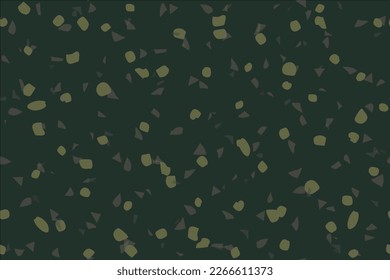 Abstract Terrazzo Seamless Pattern. Terrazzo Color Quartz Texture. Gray Mosaic Glass Background. Vector Venetian Italian Design. Marble Rock Granite Texture. Floor Pavement Irregular Print. Stone Art