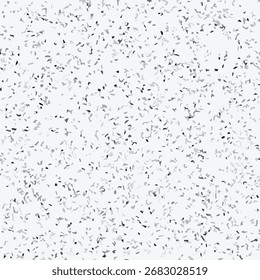 Abstractas patrón de terrazo sin fisuras con virutas de piedra dispersas en tonos grises y negros sobre textura de fondo blanco.