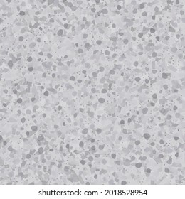 Resumen de la textura sin soldadura de Terrazzo. Fondo De Piedra De Mármol Gris. Patrón de mosaico de piedra de Terrazzo. Patrón italiano de Muro Mosaico. Vector Venetian Terrazo Design. Resumen De Vidrio Impresión Irregular. Arte del suelo