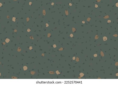 Abstract Terrazzo Venetian Texture. Vector Wall Italian Pattern. Gray Mosaic Glass Background. Terrazzo Color Quartz Material. Marble Seamless Granite Design. Floor Venetian Irregular Print. Stone Art