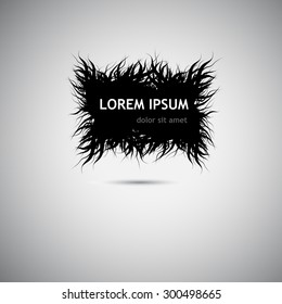 Abstract terrible frame. Vector
