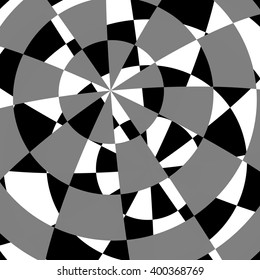 Abstract tessellating background. Overlapping mosaic shapes. Grayscale-monochrome geometric background texture.