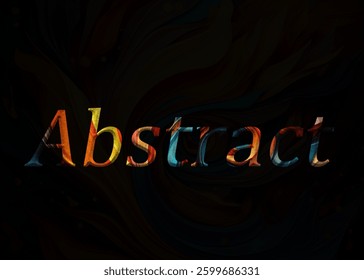 Abstract Test Effect Design Black Background