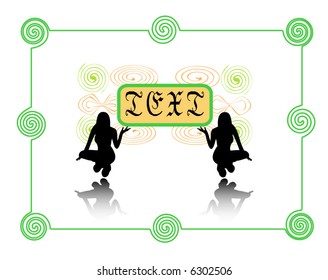 abstract text advertise