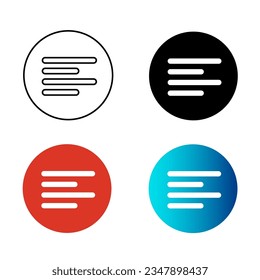 Abstract Text Align Left Silhouette Illustration, can be used for business designs, presentation designs or any suitable designs.