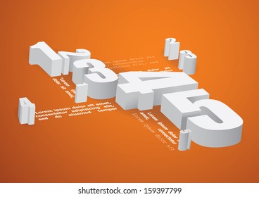 Abstract text background vector illustration