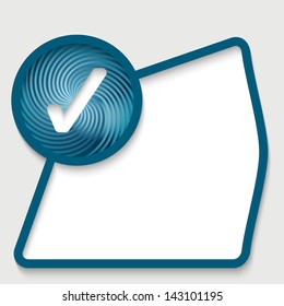 abstract text box with check box