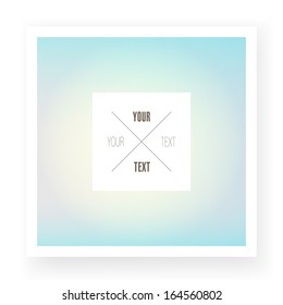 Abstract text box design with light color background Eps 10 vector illustration