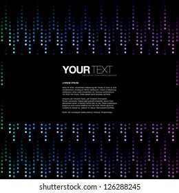 Abstract text box design vector background