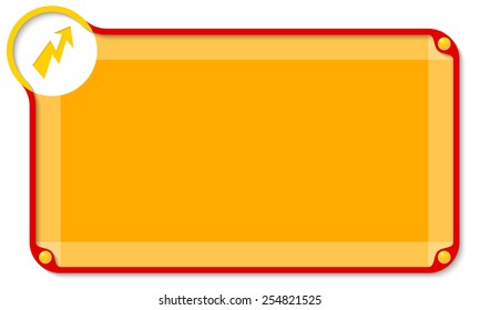 abstract text box for entering text and flash