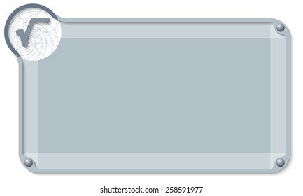 abstract text box for entering text and radix symbol