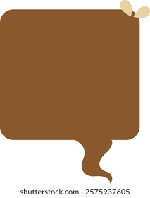 Abstract Text Box Shape Element