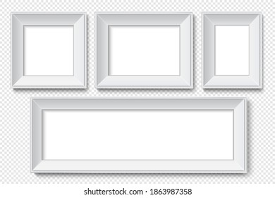 Abstract text box with white frame on clear background vector