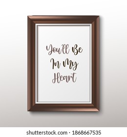 Abstract text box with white frame on clear background vector