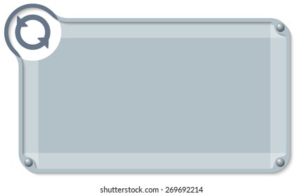 Abstract text box for your text and arrows