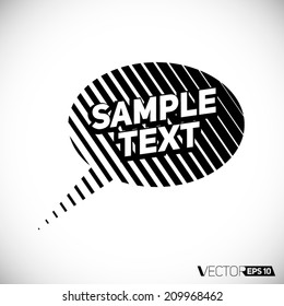 abstract text bubble