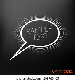 abstract text bubble