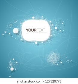 Abstract text bubble vector background