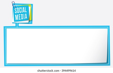 Abstract text frame for your text and social media headline