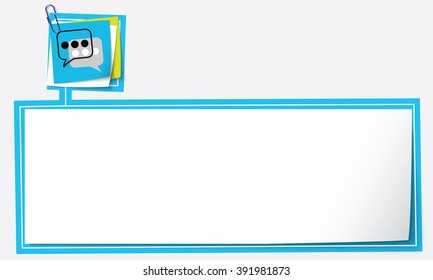 Abstract text frame for your text and speech bubbles