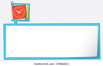 Abstract text frame for your text and watches