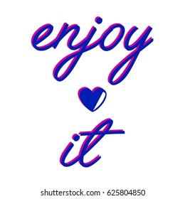 Abstract text with heart