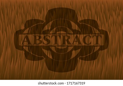 Abstract text inside Fur badge. Animal fashionable background. Illustration. 