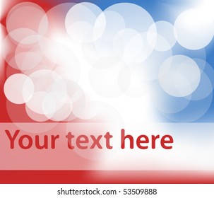 Abstract text pattern with transparent circles