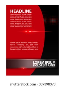 Abstract for text, Vector flyer
