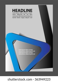 Abstract for text, Vector flyer
