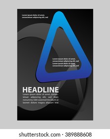 Abstract for text, Vector flyer
