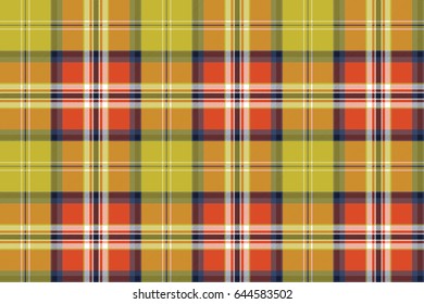 Abstract textile check plaid seamless pattern. Vector illustration.
