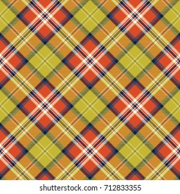 Abstract textile check plaid seamless pattern. Vector illustration.