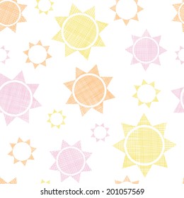 Abstract textile colroful suns geometric seamless pattern background