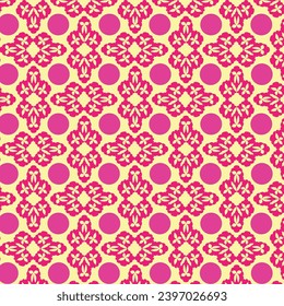 Abstract textile geometric floral pattern background, luxury pattern, stylish vector texture