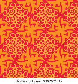 Abstract textile geometric floral pattern background, luxury pattern, stylish vector texture