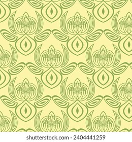 Abstract Textile pattern design floral texture background