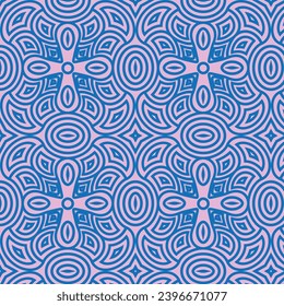 Resumen de patrón textil fondo de patrón floral geométrico, patrón de lujo, diseño vectorial elegante