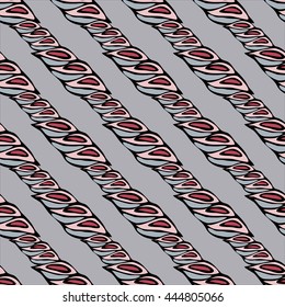 Abstract textile print in grey and pink colors
