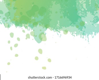 Abstract Texture Backdrop.  Geometric Watercolor Fabric Design. Fluid Splash.  Watercolor Cover Background. Vintage Texture Illustration. Green and Aqua Menthe Ink Paint Brush. Psychedelic Paper