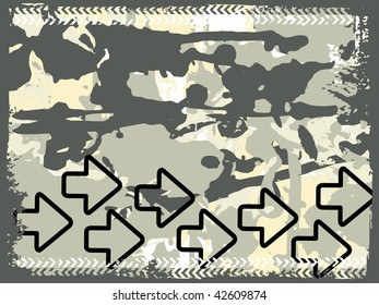 abstract texture background with arrowhead, vector illustration