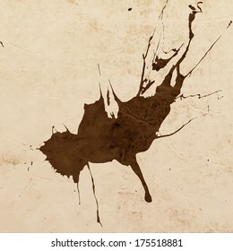Abstract Texture Background, Black Paint Splatter, vector illustration 