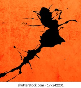 Abstract Texture Background, Black Paint Splatter, vector illustration 