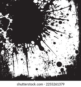 Abstract texture background black white grunge - Vector illustration