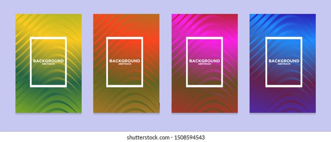 Abstract texture, background color gradient pattern. Geometric wave lines set vector, cool simple modern trends, minimal geometric background pattern design