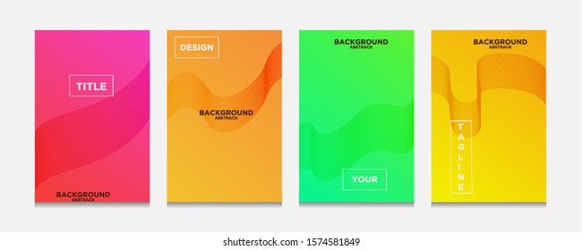 Abstract texture, background color gradient pattern. Geometric wave lines set vector, cool simple  trends, minimal geometric background pattern design
