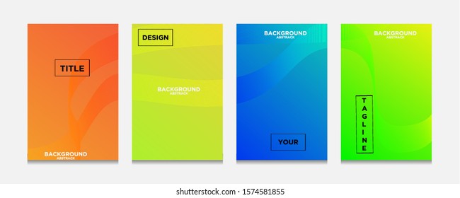 Abstract texture, background color gradient pattern. Geometric wave lines set vector, cool simple  trends, minimal geometric background pattern design