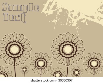 abstract texture background with flower